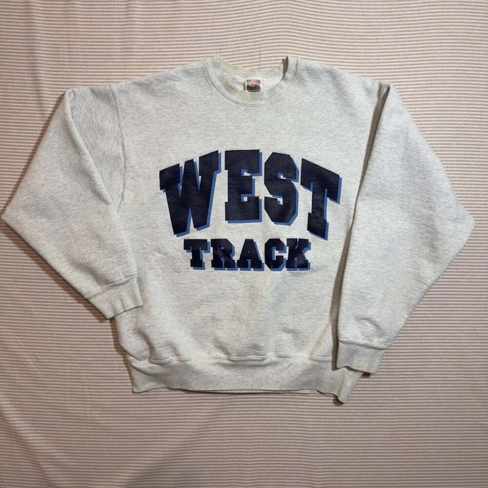 Vtg Fruit Of The Loom West Track Sweatshirt Size XL